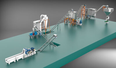 wood pellet production line